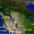 ...vielleicht dort, wo der Flieger gerade ist