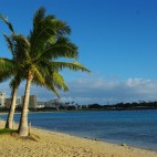 Man glaubt es kaum - in Waikiki gibt es auch ruhige Strände