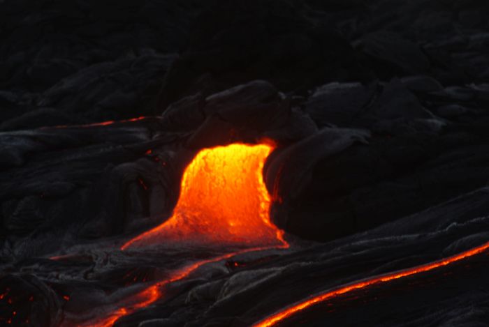 am Vulkan Kilaues, Hawaii
