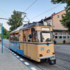 Die Historische Straßenbahn in Woltersdorf fährt noch im regulären Linienverkehr.
