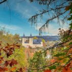 Blick auf das Schloss von der Bastei
